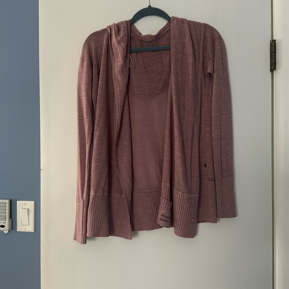 Pink Lululemon hooded sweater